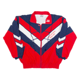 MARKA SPORT Mens Shell Jacket Red 90s Chevron XS