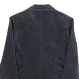 PIU & PIU Womens Blazer Jacket Black Velvet 90s S
