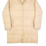 FILA Womens Puffer Coat Beige Hooded S