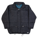FILA Down Insulated Mens Puffer Coat Blue 2XL