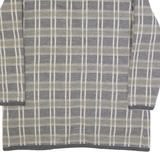 MAE'S LINE Womens Jacket Grey Wool 90s Check L