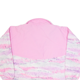 PUMA Oversized Womens Pullover Jacket Pink 90s Crazy Pattern S