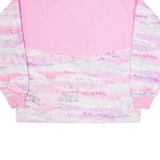 PUMA Oversized Womens Pullover Jacket Pink 90s Crazy Pattern S