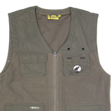 MENCO Utility Mens Fleece Gilet Grey L