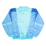 VICTORY Mens Shell Jacket Blue 90s Colourblock M