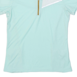 DECATHLON Cycling Womens Jersey Blue 1/4 Zip XS