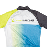 NAKAMURA Full Zip Cycling Mens Jersey White S