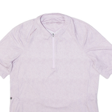 ROCKRIDER Cycling Womens Jersey Pink 1/4 Zip L