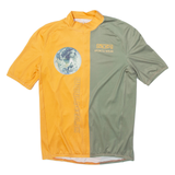 DEEM Planet Cycling Mens Jersey Orange 1/4 Zip L