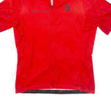 SCOTT Full Zip Cycling Mens Jersey Red 2XL