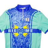 BIEMME Cycling Mens Jersey Green 1/4 Zip L