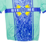 BIEMME Cycling Mens Jersey Green 1/4 Zip L