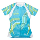 Full Zip Cycling Womens Jersey Blue S