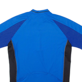 Cycling Mens Jersey Blue 1/4 Zip L