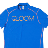QLOOM Cycling Mens Jersey Blue 1/4 Zip 2XL