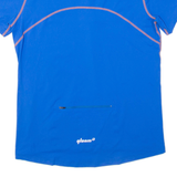 QLOOM Cycling Mens Jersey Blue 1/4 Zip 2XL