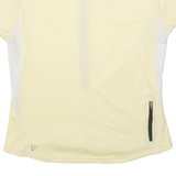 CRAFT Cycling Womens Jersey Yellow 1/2 Zip M