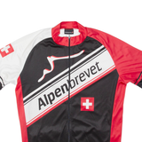 SWISS Full Zip Cycling Mens Jersey Red M