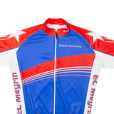 EL MEYRIN Full Zip Cycling Mens Jersey Blue L