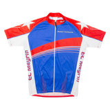EL MEYRIN Full Zip Cycling Mens Jersey Blue L