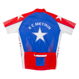 EL MEYRIN Full Zip Cycling Mens Jersey Blue L