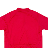 Cycling Mens Jersey Red 1/4 Zip 3XL