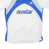 Cycling Mens Jersey White 1/2 Zip L