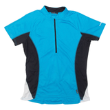RACER Cycling Womens Jersey Blue 1/2 Zip L