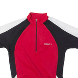 CRAFT Cycling Mens Jersey Red 1/2 Zip XS