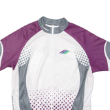 TWERENBOLD Full Zip Cycling Mens Jersey White XL