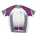 TWERENBOLD Full Zip Cycling Mens Jersey White 2XL