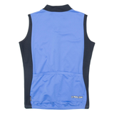Cycling Womens Jersey Blue Sleeveless 1/4 Zip M