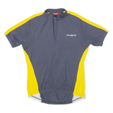 STOKE Cycling Mens Jersey Grey 1/2 Zip M