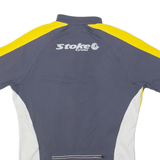STOKE Cycling Mens Jersey Grey 1/2 Zip M