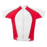 Full Zip Cycling Mens Jersey White M