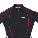 GONSO Cycling Womens Jersey Black 1/4 Zip UK 12