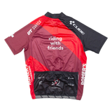 CUBE Full Zip Cycling Mens Jersey Red M