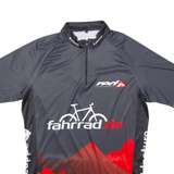 Cycling Mens Jersey Black 1/4 Zip L