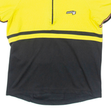 BRIKO Cycling Womens Jersey Yellow 1/4 Zip S