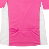RACER Floral Cycling Womens Jersey Pink 1/4 Zip S