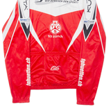 Full Zip Cycling Mens Jersey Red XS