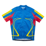CRANE Full Zip Cycling Mens Jersey Blue L
