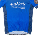 CUORE Full Zip Cycling Mens Jersey Blue L