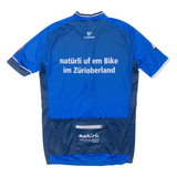 CUORE Full Zip Cycling Mens Jersey Blue L