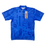 ENERGY Cycling Mens Jersey Blue 1/4 Zip L