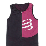 Cycling Womens Jersey Black Sleeveless 1/2 Zip S