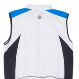 RACER Cycling Mens Jersey White Sleeveless 1/2 Zip XL