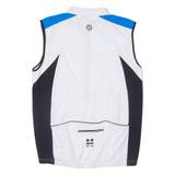 RACER Cycling Mens Jersey White Sleeveless 1/2 Zip XL