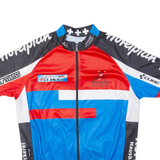 Full Zip Cycling Mens Jersey Blue L