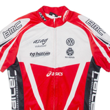 Full Zip Cycling Mens Jersey Red XS